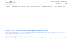 Desktop Screenshot of naturalwisdom.co.uk